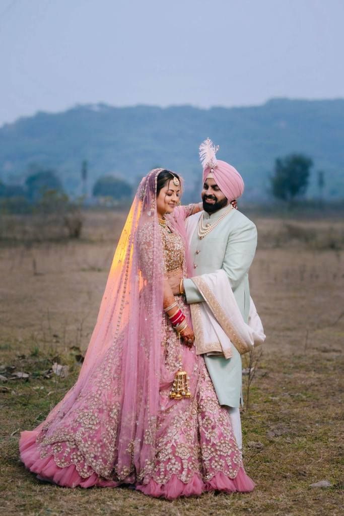This Bride Had A Fairytale Indian Wedding In A Swoonworthy Pink Lehenga On  The Day The Lockdown Was Declared! - Witty Vows